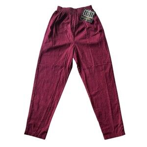 Vintage 1980’s Double Take Red Corduroy Pants Women’s Size 10 W/ Tags